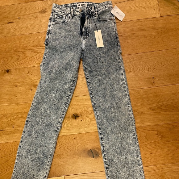 Sabine High Waist Raw Hem Ankle Straight Leg Jeans - Picture 11 of 11